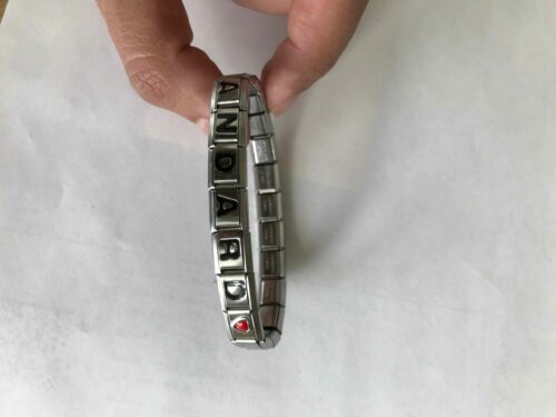 Bracelet italien nom logo