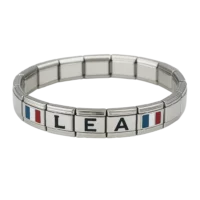 bracelet_personnalise_argente-briallant-avec-drapeaux-de-France