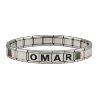 bracelet-nomination-acier-italien-drapeau-algerie-nominiz